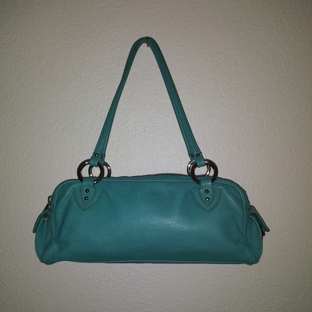 Marc Jacobs Turquoise Leather Satchel